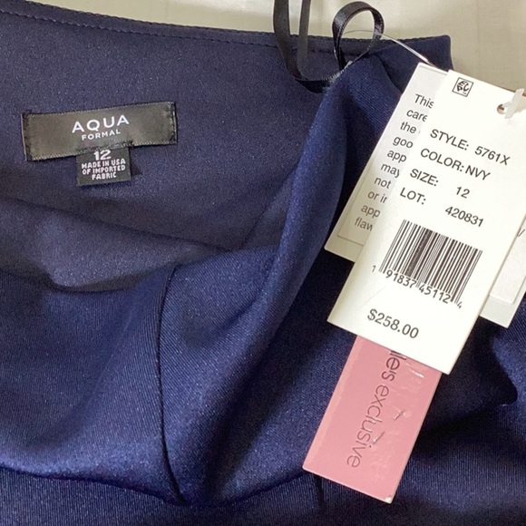 AQUA
Ruffled One Shoulder Scuba Gown - 100% Exclusive - Picture 9 of 10